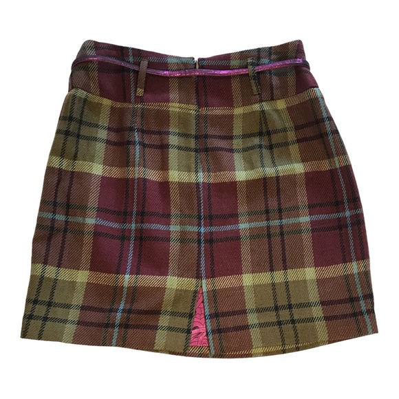 Cremieux  Camilla Plaid  Skirt w Belt NWT - Picture 7 of 12